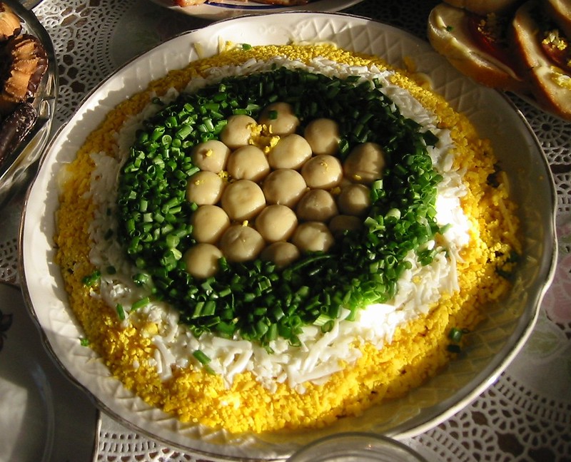 Салат "Грибне козуб" з опеньками