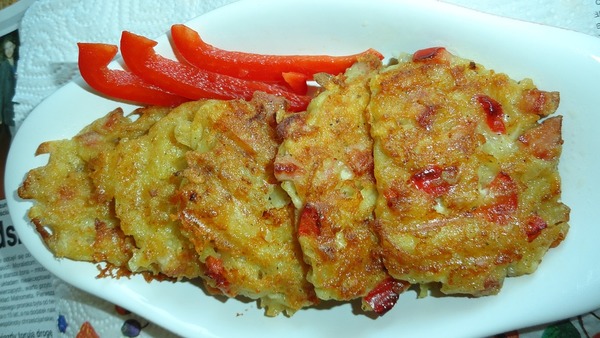 Деруни з овочами