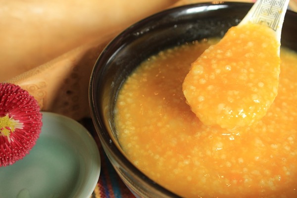 Тыквенная каша на молоке с рисом