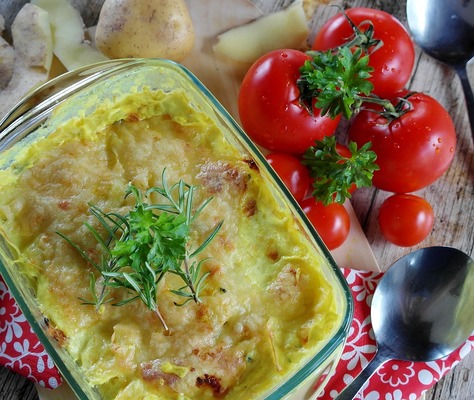 Запіканка з рибою та овочами