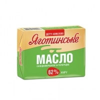 Масло солодковершкове 62% жиру